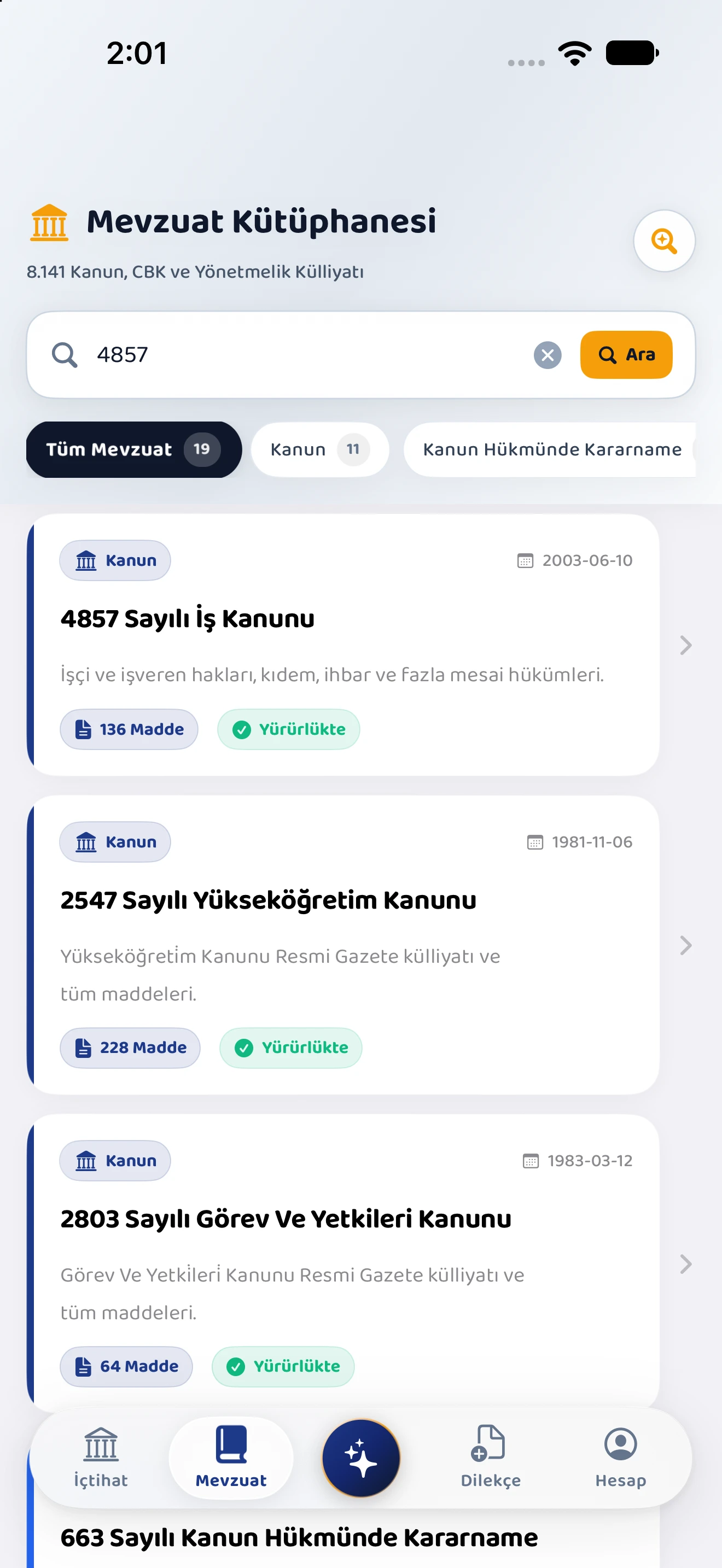 Mecelle Resmî Mevzuat Madde Akışı