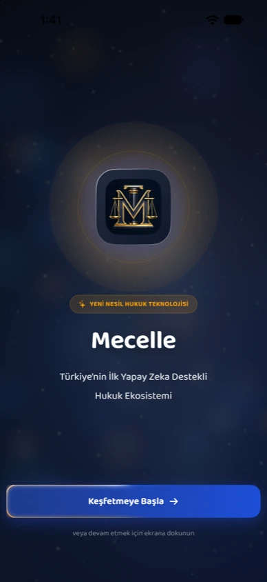 Mecelle Hoş Geldiniz ve Karşılama Ekranı